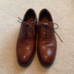 Kenneth Cole Rich Brown Leather Oxfords